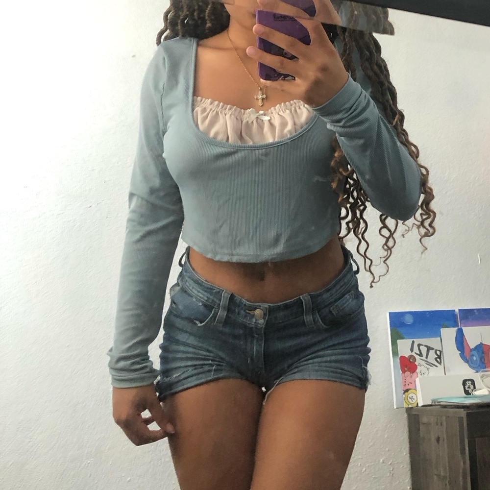 Blue/White Long Sleeve Shirt